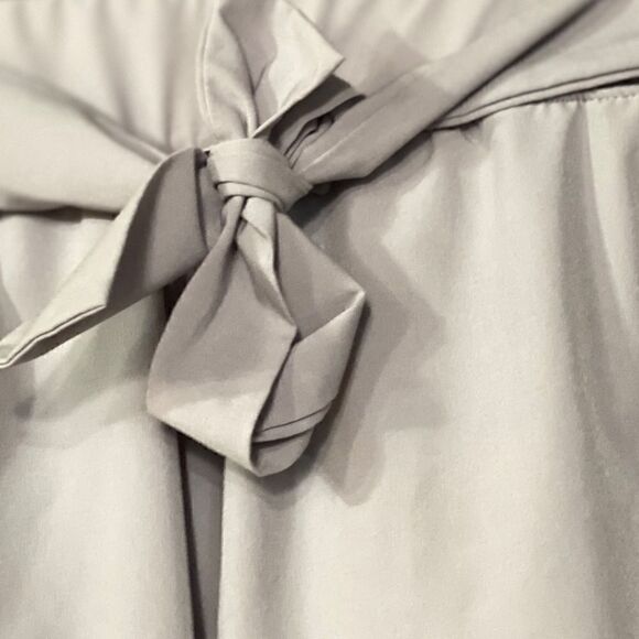 Apana Putty Grey Paperbag High Waist Belted Pants - Picture 5 of 8